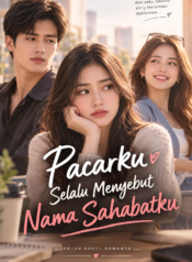 Pacarku Selalu Menyebut Nama Sahabatku – Cover Novel Romansa