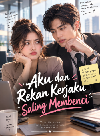 Aku dan Rekan Kerjaku Saling Membenci – Cover Novel Romansa