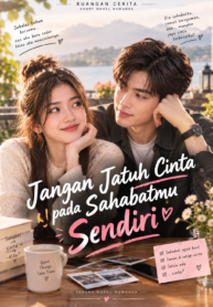 Jangan Jatuh Cinta pada Sahabatmu Sendiri – Cover Novel Romansa
